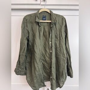 GAP Linen Boyfriend Shirt